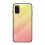 Husa Samsung Galaxy A41 - Gradient Glass, Roz cu Crem