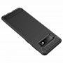 Husa Tpu Carbon Fibre pentru Samsung Galaxy S10, Neagra