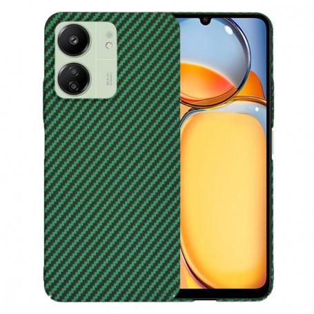 Husa pentru Xiaomi Redmi 13C 4G / 13C 5G / Poco M6 / C65 - Techsuit Carbonite FiberShell - Verde