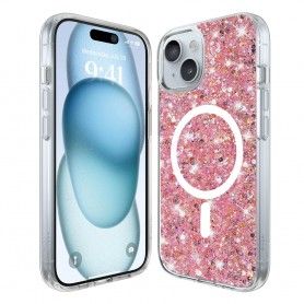 Husa pentru iPhone 15 Plus - Techsuit eFold Series - Rosie