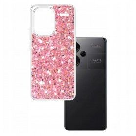 Husa pentru Xiaomi Redmi Note 13 Pro+ 5G - Techsuit Sparkly Glitter - Albastra