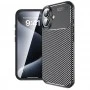 Husa pentru iPhone 16 - Techsuit CarbonFiber - Neagra