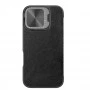 Husa pentru iPhone 16 - Nillkin Qin Prop Leather Case - Neagra