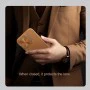 Husa pentru iPhone 16 - Nillkin Qin Prop Leather Case - Maro