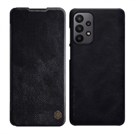 Husa pentru iPhone 16 - Nillkin Qin Prop Plain Leather Case - Neagra