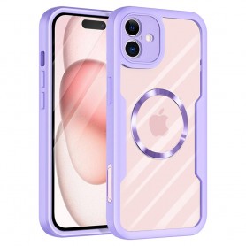 Husa pentru iPhone 16 - Nillkin Qin Prop Leather Case - Maro