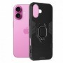 Husa pentru iPhone 16 Plus - Armor Ring Hybrid - Neagra