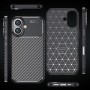 Husa pentru iPhone 16 Plus - Techsuit CarbonFiber - Neagra