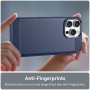 Husa pentru iPhone 16 Pro - Techsuit Carbon Silicone - Albastra