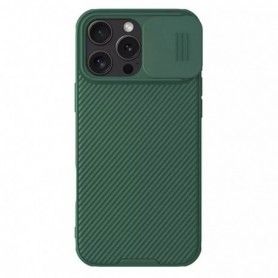 Husa pentru iPhone 16 Pro - Nillkin CamShield Pro Magnetic - Verde