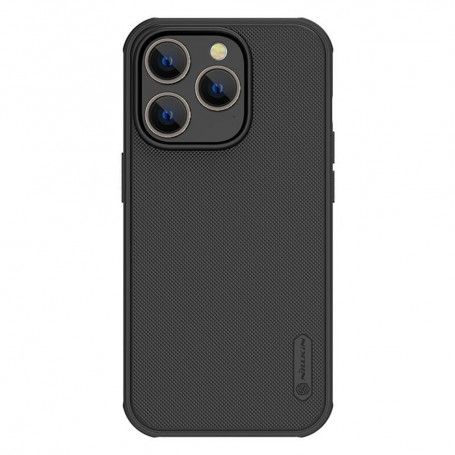 Husa pentru iPhone 16 Pro - Nillkin Super Frosted Shield Pro (Logo Cutout) - Neagra