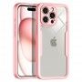 [PACHET 360] - Husa ColorVerse 360 + Folie de protectie -  iPhone 16 Pro Max  - Roz