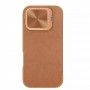 Husa pentru iPhone 16 Pro Max - Nillkin Qin Prop Leather Case - Maro