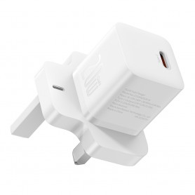 Incarcator Type-C cu Plug UK, Quick Charge 20W - Baseus (P10110907213-00) - Alb