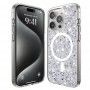 Husa pentru iPhone 16 Pro - Techsuit Sparkly Glitter MagSafe - Alba