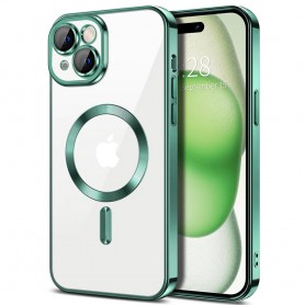 Husa pentru iPhone 16 - Techsuit Luxury Crystal MagSafe - Light Verde