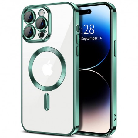 Husa pentru iPhone 16 Pro - Techsuit Luxury Crystal MagSafe - Light Verde