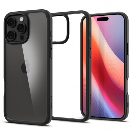 Husa pentru iPhone 16 Pro - Spigen Ultra Hybrid - Matte Neagra