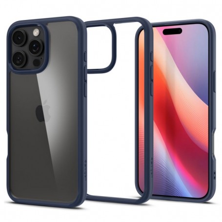 Husa pentru iPhone 16 Pro - Spigen Ultra Hybrid - Navy Albastra