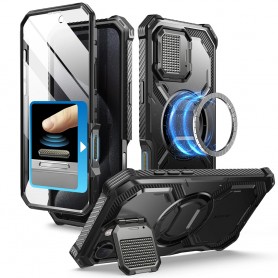 Husa pentru iPhone 16 Pro Max - Techsuit CarbonFiber - Neagra