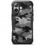 Husa pentru iPhone 16 - Ringke Fusion X Design - Camo Neagra