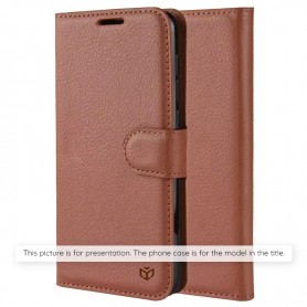 Husa pentru iPhone 16 Plus - Techsuit Leather Folio - Maro