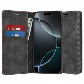 Husa pentru iPhone 16 Pro - Techsuit Safe Wallet Plus - Neagra