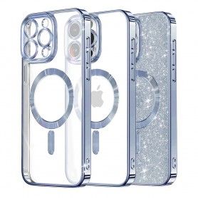 Husa pentru iPhone 16 Pro - Techsuit Luxury Glitter MagSafe - Deep Mov