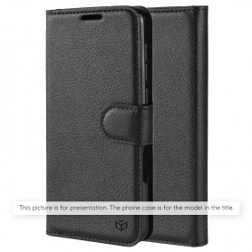 Husa pentru iPhone 16 Pro Max - Techsuit Leather Folio - Neagra